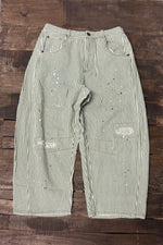 Load image into Gallery viewer, Barrel Of Dreams Jeans - Olive Stripe
