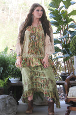 Load image into Gallery viewer, Fields of Dreams Skirt - Moss
