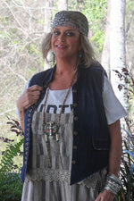Load image into Gallery viewer, Mesmerized Vest - Dark Chambray
