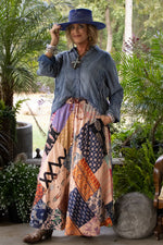 Load image into Gallery viewer, Patchwork Sunrise Skirt - Multi JG-189
