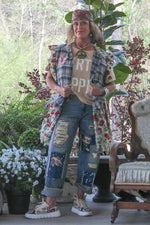 Load image into Gallery viewer, Garden Splatter Jeans
