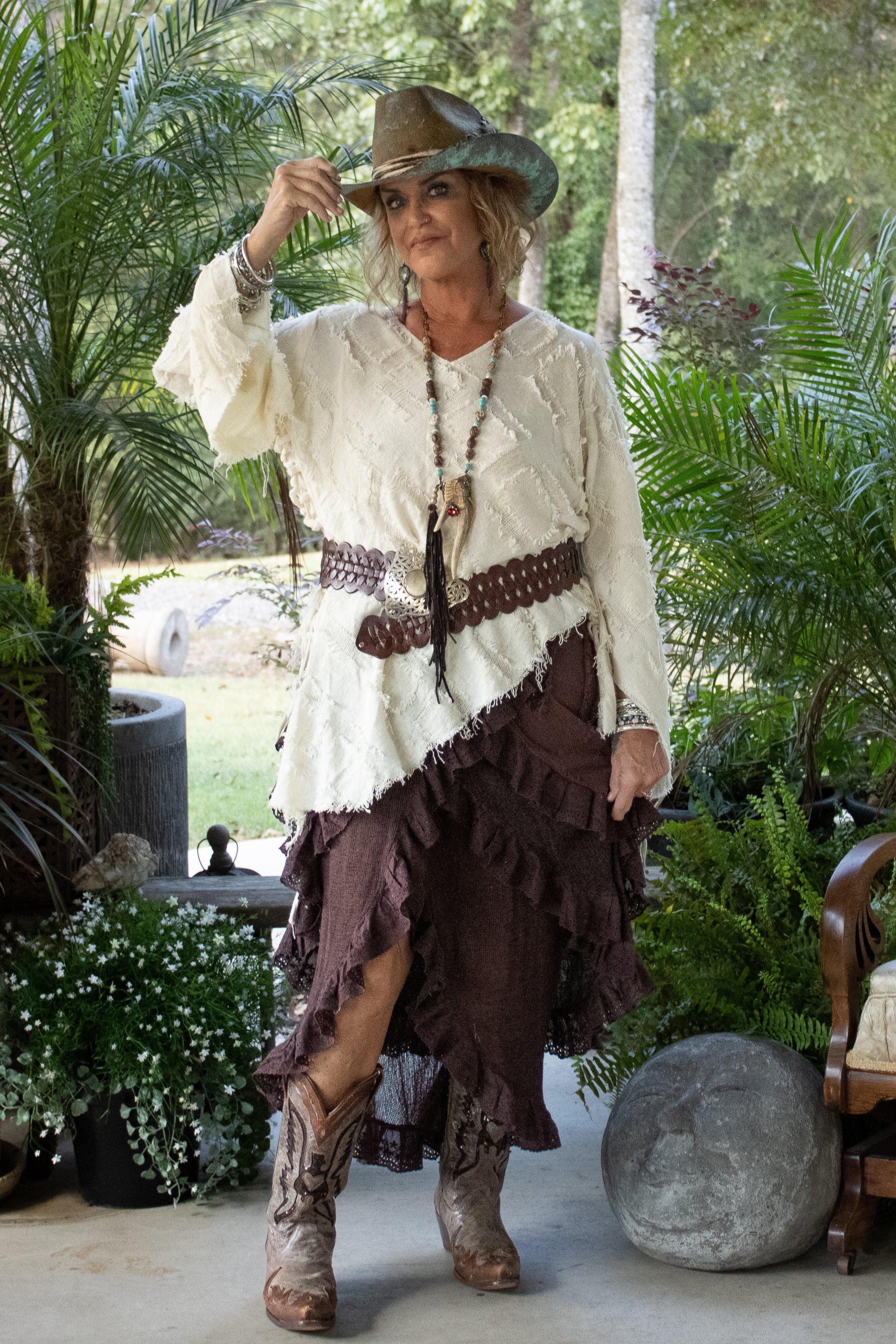 Whispering Hour Wrap Skirt