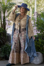 Load image into Gallery viewer, Patchwork Skies Hooded Vest Duster
