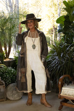 Load image into Gallery viewer, Travels Await Overalls - Parchment
