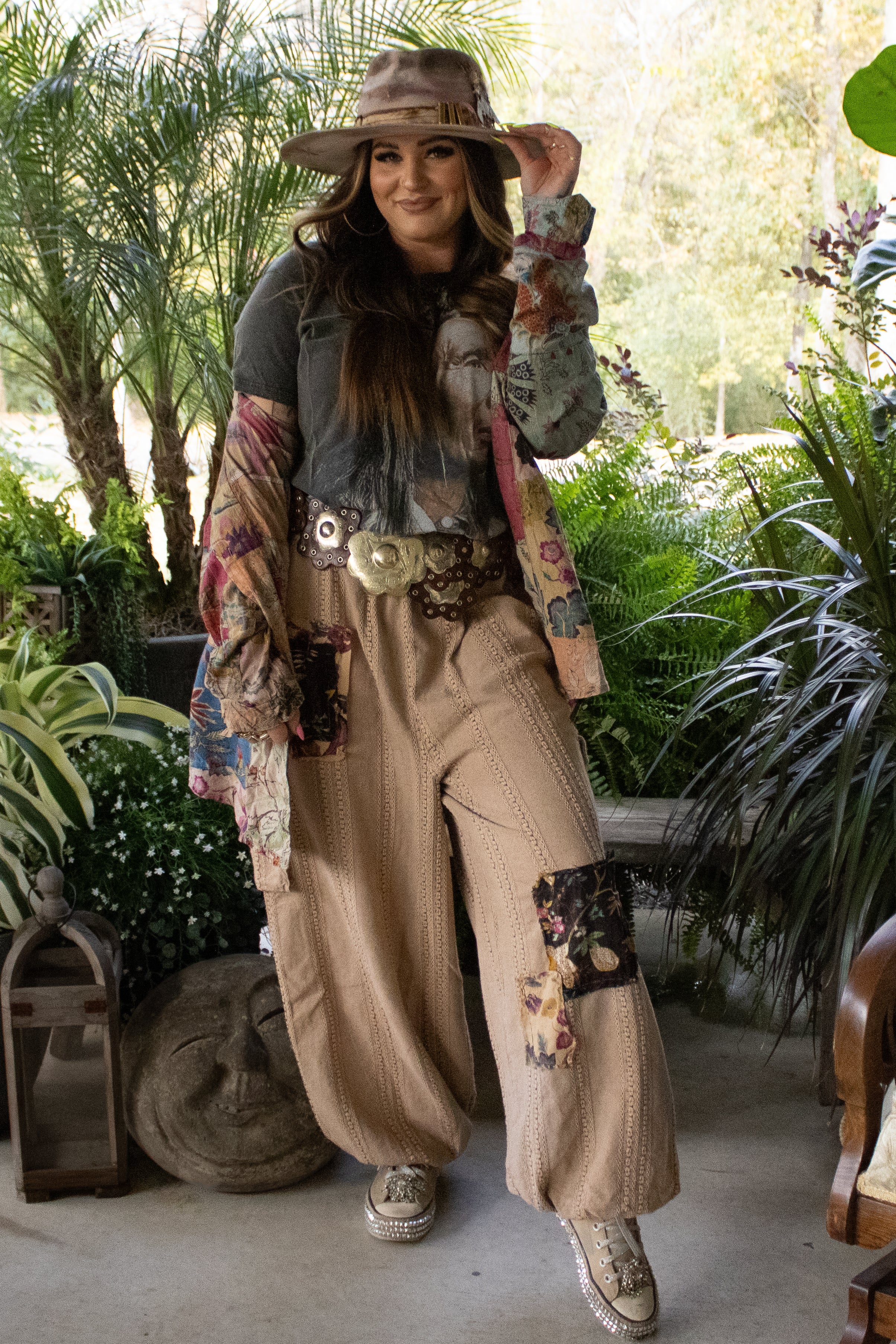 Sun Woven Petals Pants