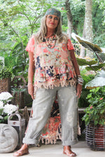 Load image into Gallery viewer, Ruffle Up High-Lo Top - Floral Dreams
