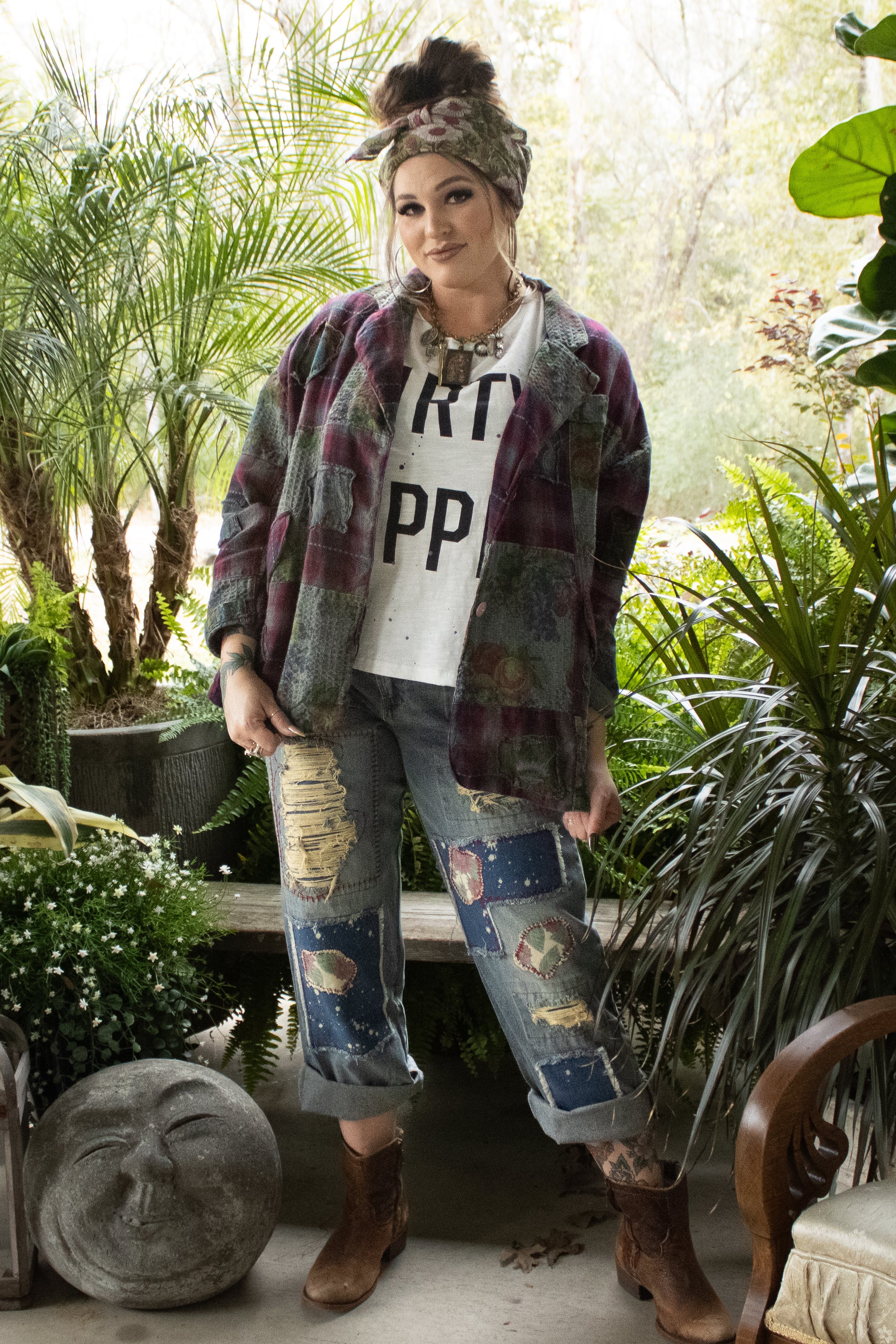 Garden Splatter Jeans