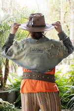 Load image into Gallery viewer, Uptown Crop Denim Jacket
