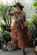 Load image into Gallery viewer, Ruffled Dreams Skirt - Chocolate
