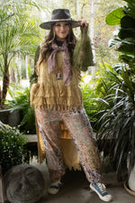 Load image into Gallery viewer, Ruffle Up High-Lo Top - Tea Stain
