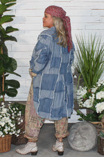 Load image into Gallery viewer, Patchwork Skies Delight Jacket - Chambray
