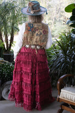 Load image into Gallery viewer, Victorian Romance Skirt - Cranberry
