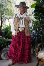 Load image into Gallery viewer, Victorian Romance Skirt - Cranberry
