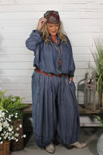 Load image into Gallery viewer, Bubble Dreams Pants - Chambray
