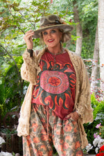 Load image into Gallery viewer, Moon Dance Tee - Wine Solar Burst
