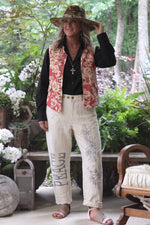 Load image into Gallery viewer, Peace and Love Jeans - Parchment Peace
