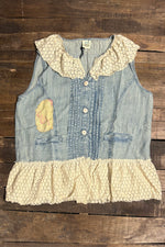 Load image into Gallery viewer, Vintage Whispers Top - Light Chambray
