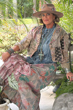 Load image into Gallery viewer, Midnight Garden Crop Jacket
