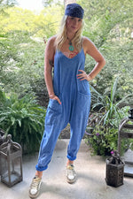 Load image into Gallery viewer, Can&#39;t Miss This Romper - Royal Blue
