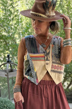 Load image into Gallery viewer, Balinese Walks Vest - Stripe
