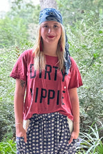 Load image into Gallery viewer, Dirty Hippie Tee - Vintage Wine
