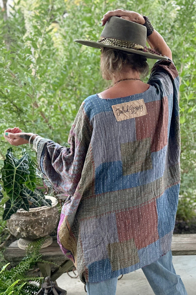 Kantha Sunrise Poncho JG-158