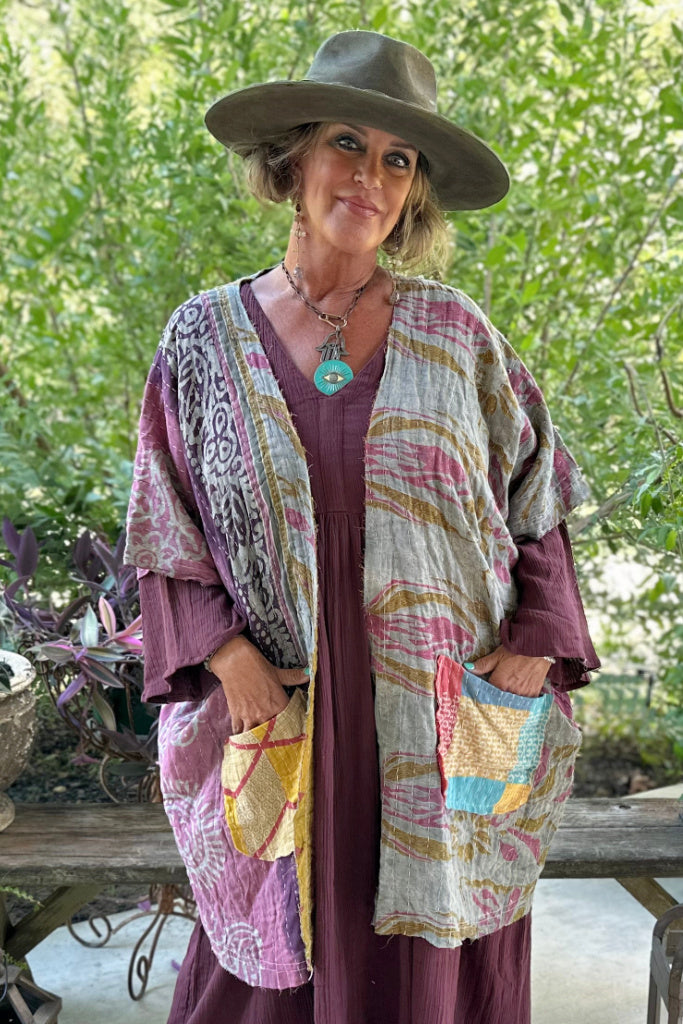 Kantha Sunrise Kimono JG-155