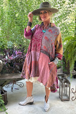 Load image into Gallery viewer, Kantha Sunrise Tunic JG-169
