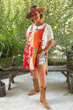 Load image into Gallery viewer, Kantha Sunrise Apron Tunic JG-38
