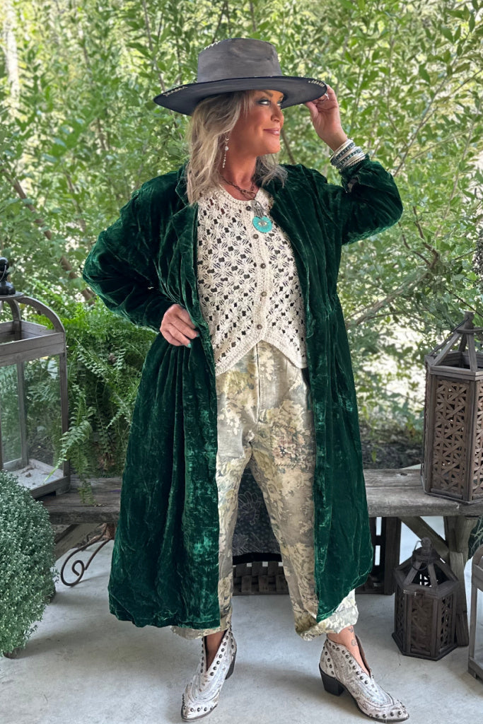 Golden Slumber Duster - Emerald