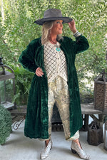 Load image into Gallery viewer, Golden Slumber Duster - Emerald
