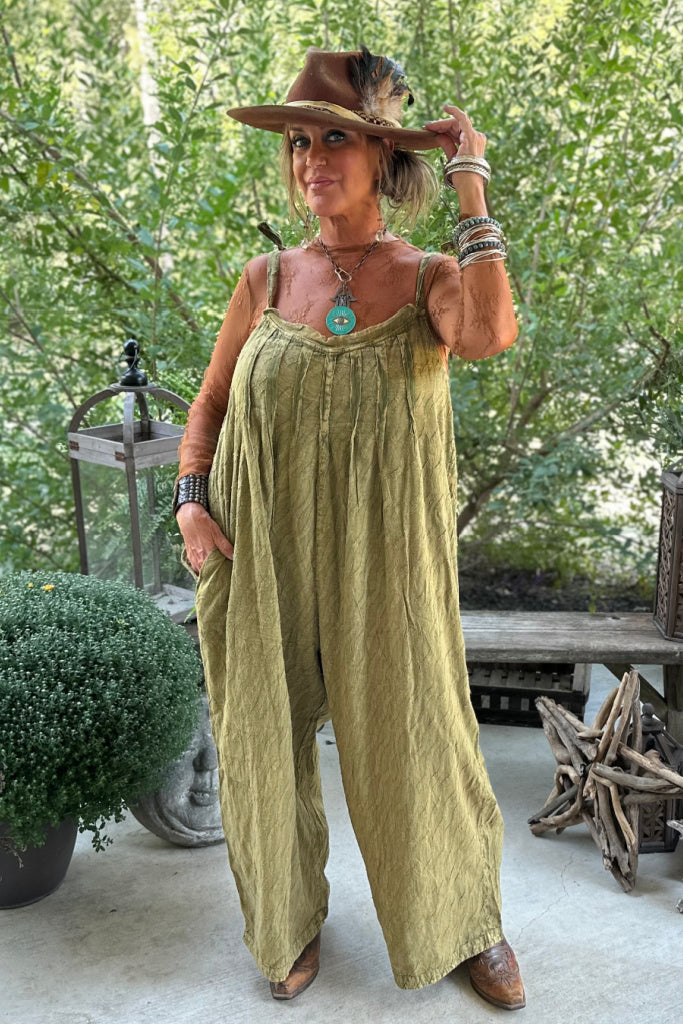 Bittersweet Romper - Vintage Olive