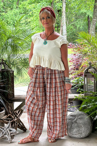 Clear Skies Bubble Pant - Plaid