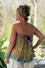 Load image into Gallery viewer, Sari Sunrise Short Wrap Shirt/Skirt
