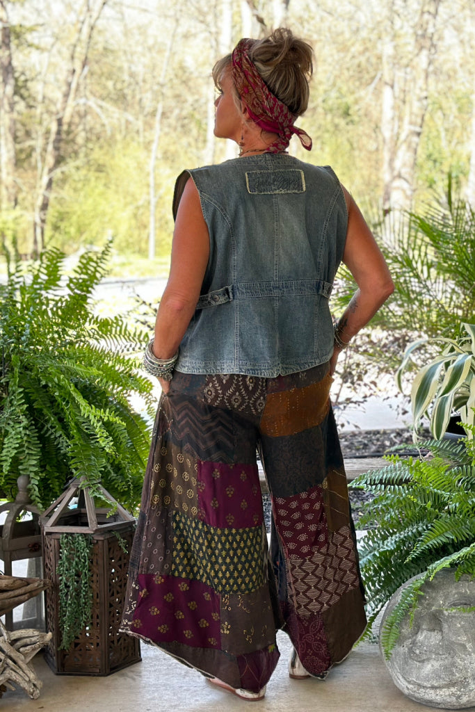 Patchwork Sunrise Pant - Chocolate JG-200