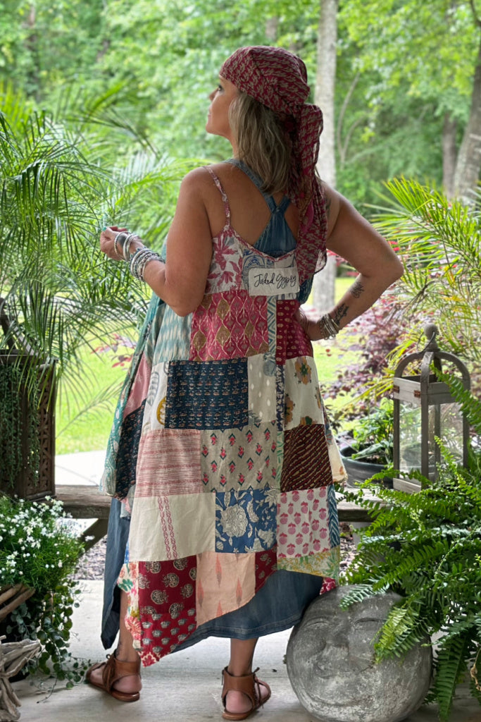 Patchwork Sunrise Dress - Multi JG-170