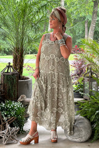 Garden Bliss Dress - Vintage Stone