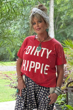 Load image into Gallery viewer, Dirty Hippie Tee - Vintage Scarlet
