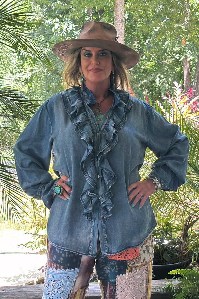 A Ruffle In Time Top