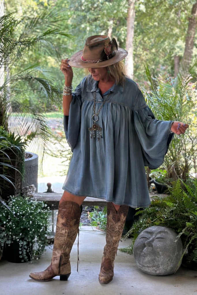 Pleated Together Tunic
