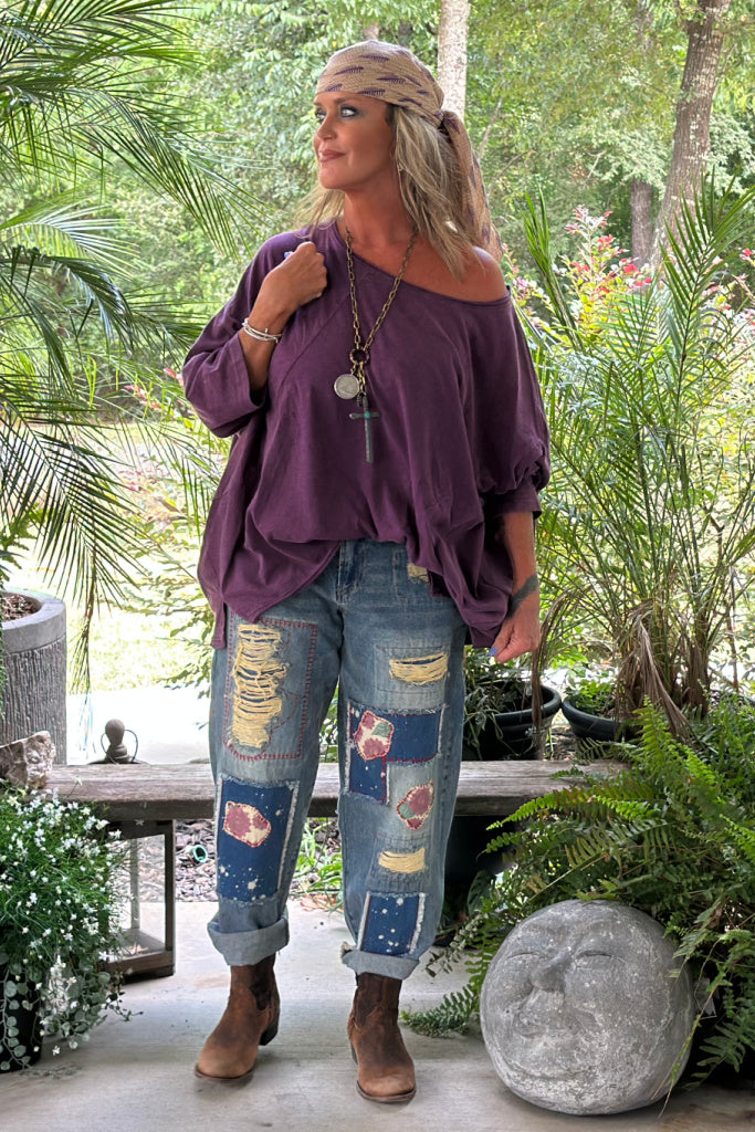 Be Free Top - Vintage Eggplant