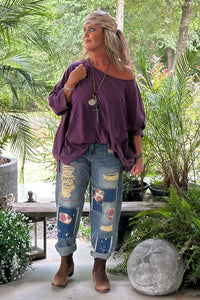 Be Free Top - Vintage Eggplant