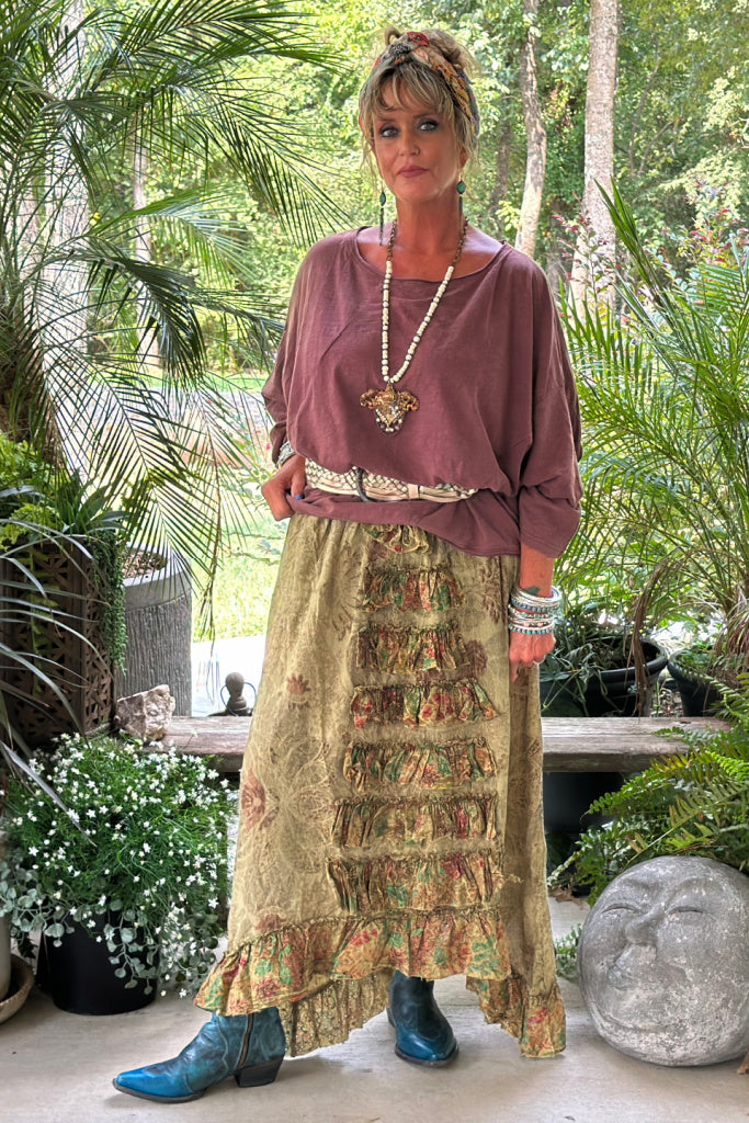 Fields of Dreams Skirt - Moss