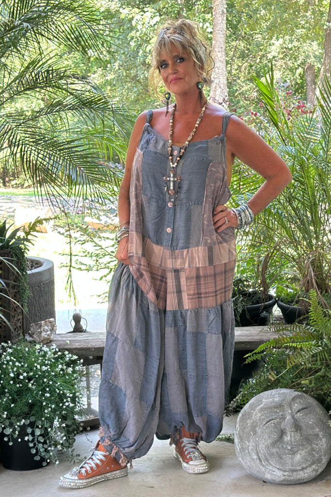 Patched Together Overalls