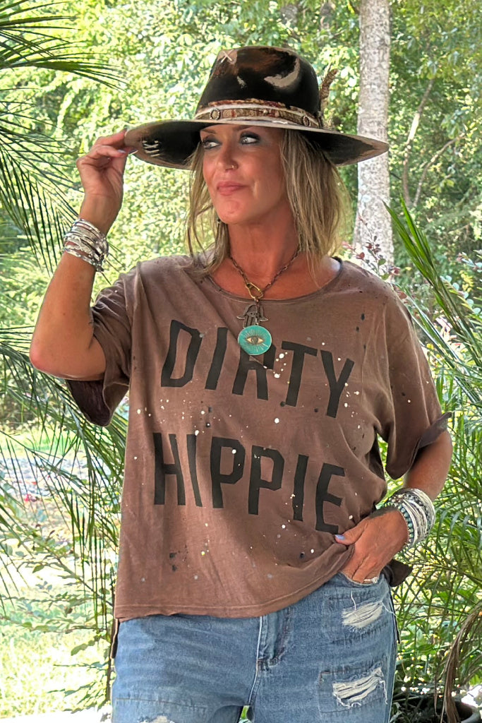 Dirty Hippie Tee - Vintage Raisin