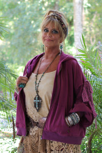 Tied About Jacket - Plum