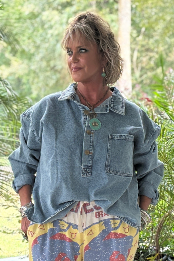 Denim Dreams Top