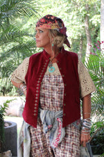 Load image into Gallery viewer, Mesmerized Vest - Scarlet Corduroy
