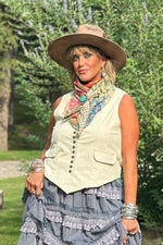 Load image into Gallery viewer, Mesmerized Vest - Parchment Corduroy
