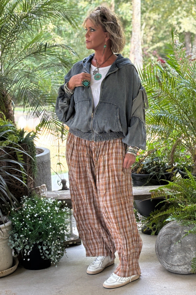 Playful Days Pants - Chocolate Plaid